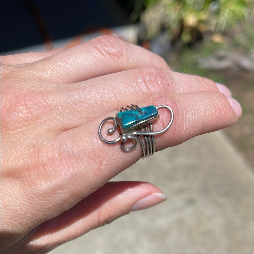 Silver and Turquoise Ring